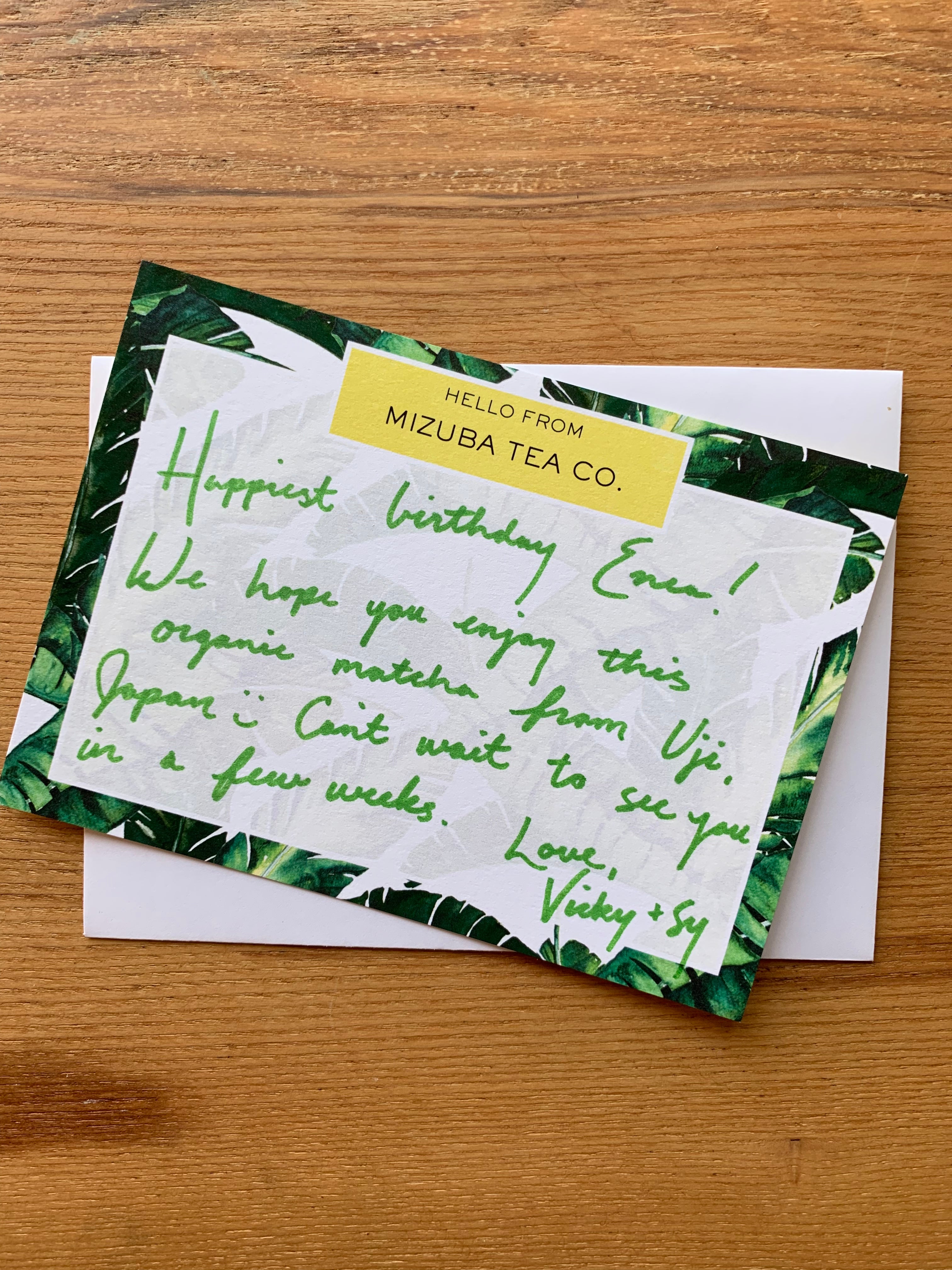 customizable matcha gift