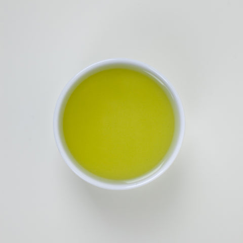 Cup of sencha green tea