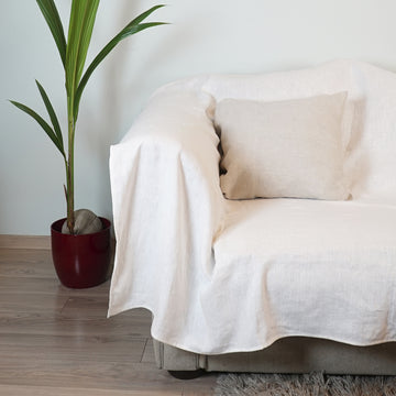 Breathable Linen Custom Fitted Couch Cover • Easy Linen
