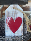 Pallet Wood Rustic Heart Tags