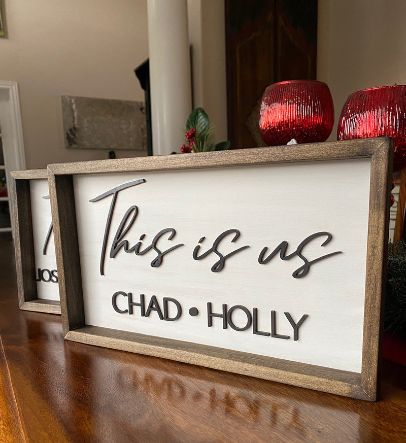 This is Us Personalized Sign