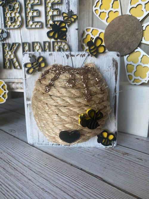 Bee Hive Decor, Rope Beehive, Bee Gift, Bee Decor, Bee Hive, Bee