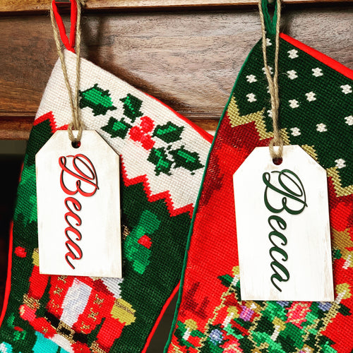 Engraved Custom Stocking Tags/Gift Tags – BWS Creations