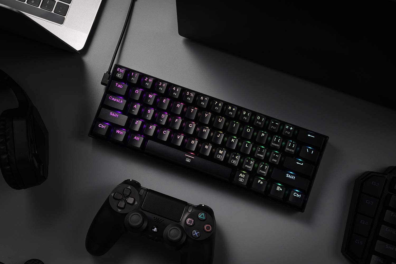 Redragon K630 Dragonborn RGB Black Wired Gaming Keyboard