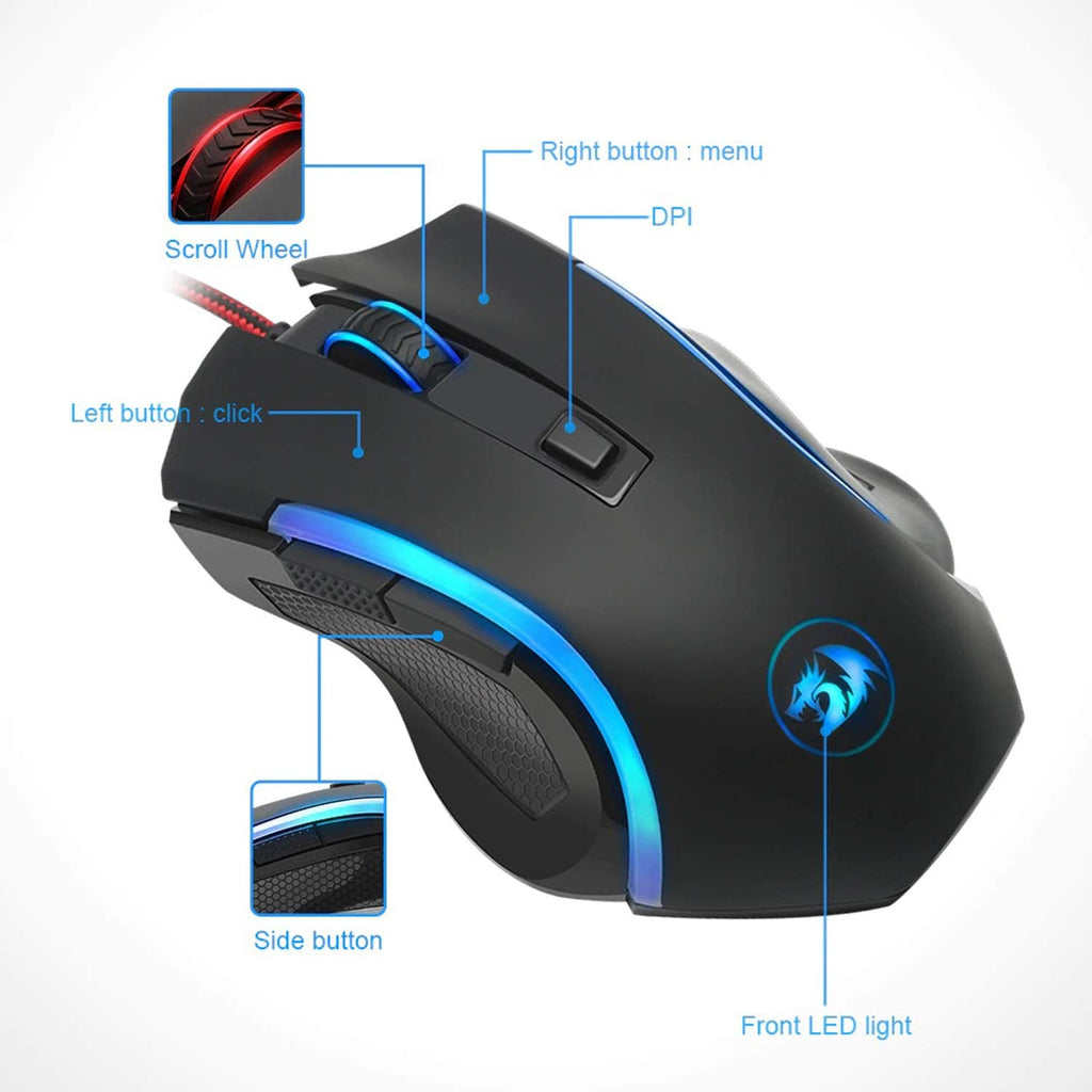 The Redragon M606 nothosaur 3200DPI gaming mouse best price in pakistan online shop