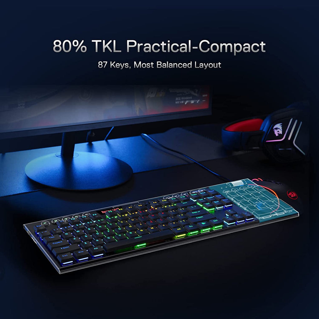 Redragon K621 HORUS TKL RGB Wireless Mechanical Gaming Keyboard - Redragon Pakistan