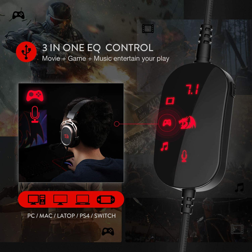 Redragon H710 Helios 7.1 Gaming Headphone Price in Pakistan