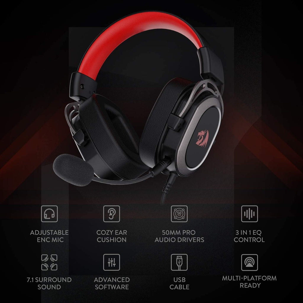 Redragon H710 Helios 7.1 Surround Sound Gaming Headset at best price in Pakistan online shopping