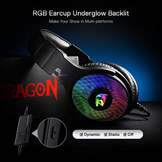 Redragon H350 PANDORA 2 RGB USB Gaming Headset - Redragon Pakistan