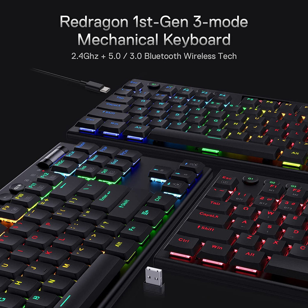 Redragon K621 HORUS TKL RGB Wireless Mechanical Gaming Keyboard - Redragon Pakistan