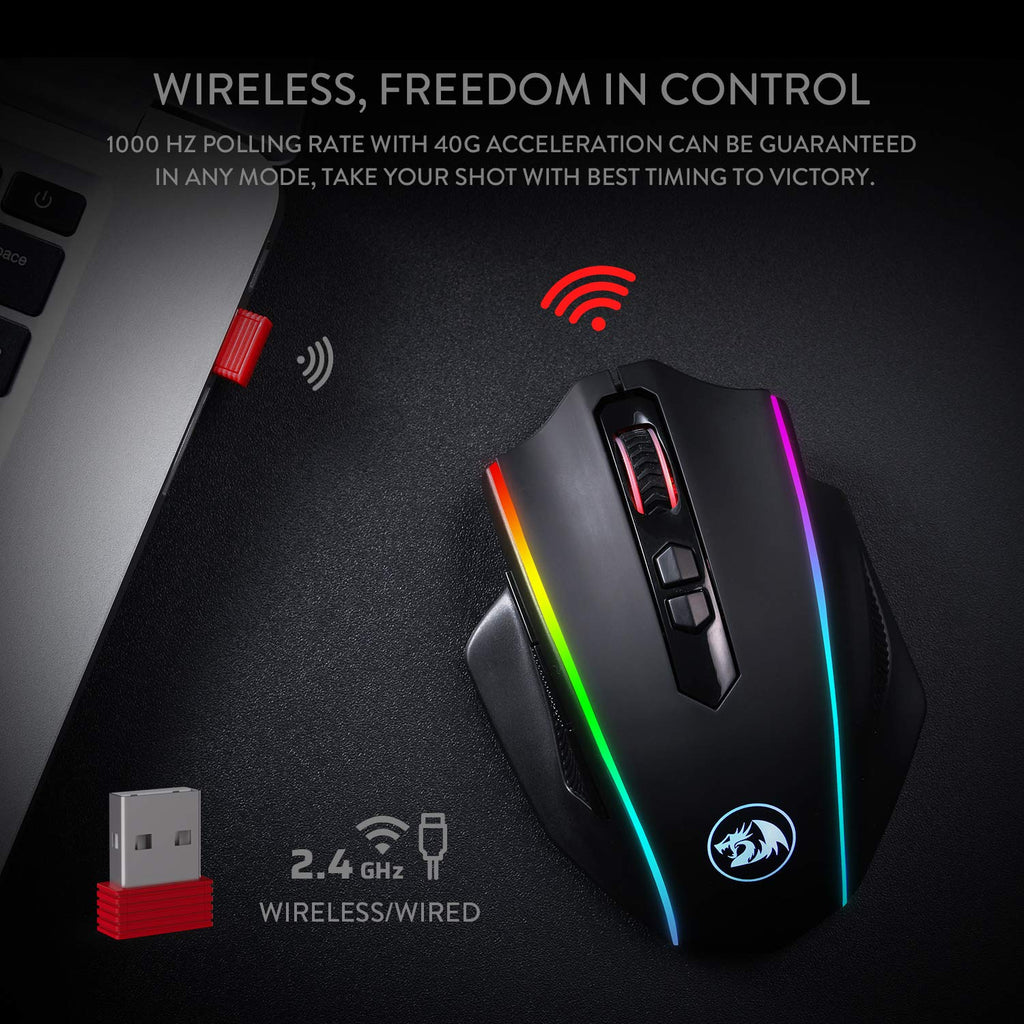 Redragon M686 VAMPIRE ELITE Wireless Gaming Mouse - Redragon Pakistan