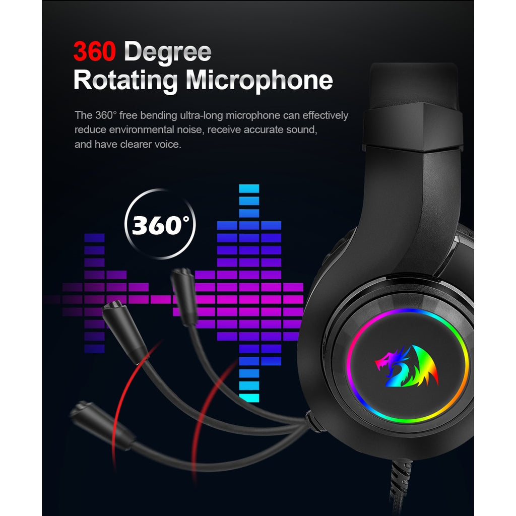 Redragon H260 RGB Gaming Headset - Redragon Pakistan