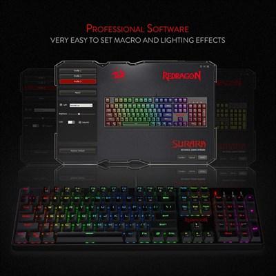 Redragon K582 SURARA RGB LED Backlit Mechanical Gaming Keyboard - Redragon Pakistan