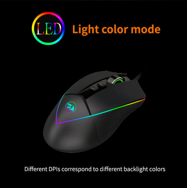 Redragon M909-RGB EMPEROR High-Precision Programmable RGB Backlit Gaming Mouse with 12400 DPI - Redragon Pakistan