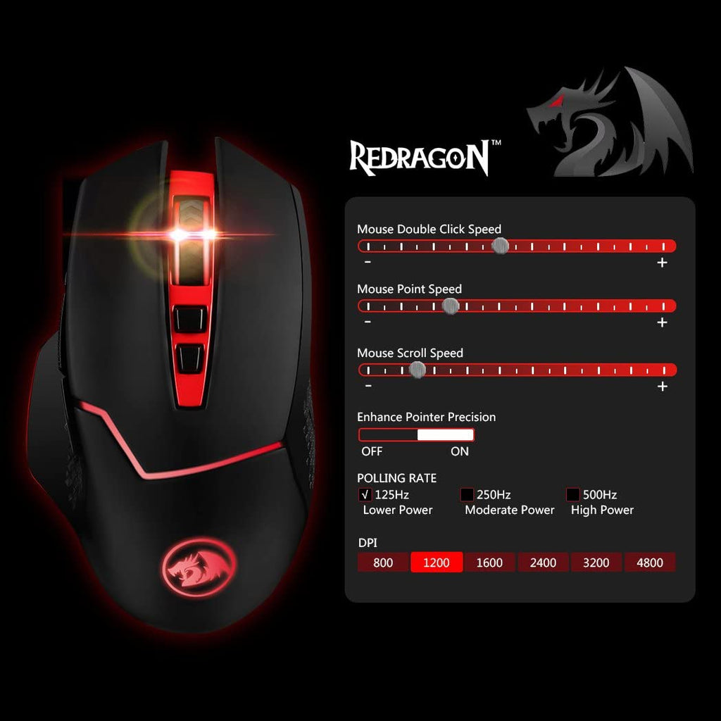 Redragon M690 mirage wireless gaming mouse best price in Pakistan