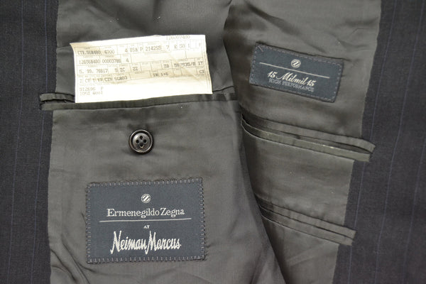 Ermenegildo Zegna 15 Milmil 15 2pc Suit Jacket Pants Gray & Blue Strip ...