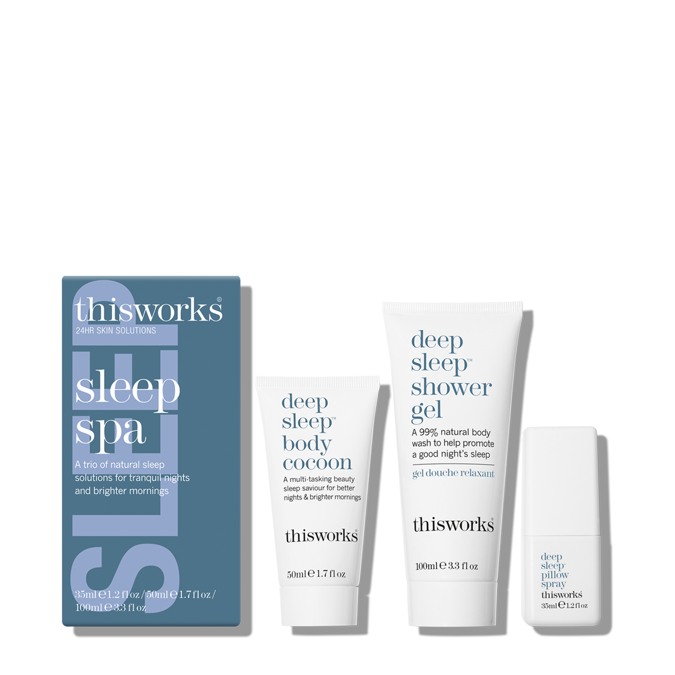 sleep spa trio gift set