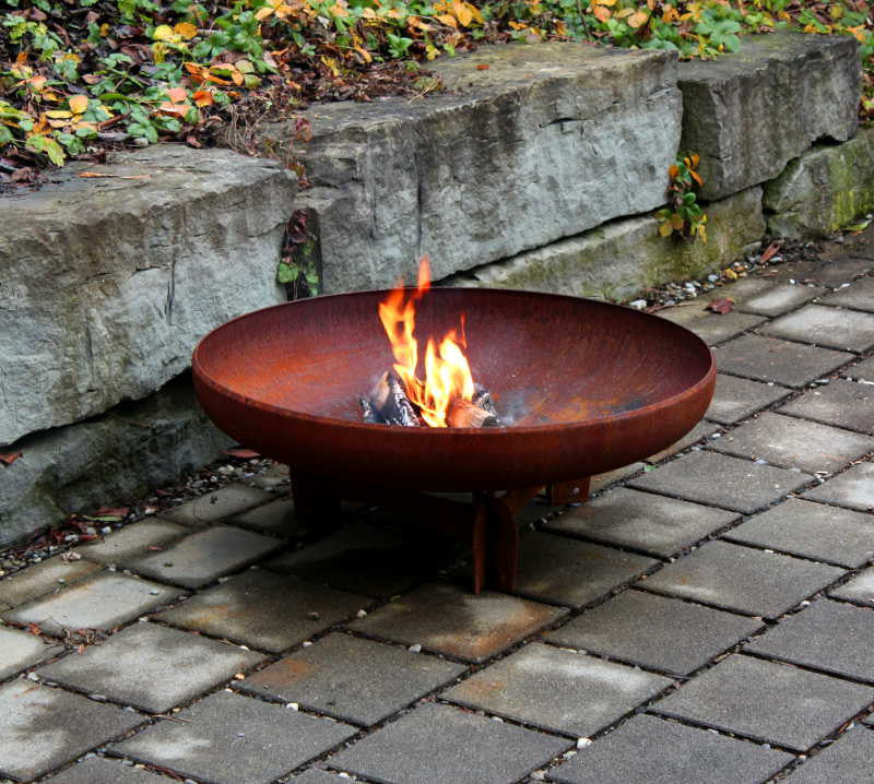 Yagoona Yabbi 80cm Outdoor Steel Fire Pit Yagoona Design Australia