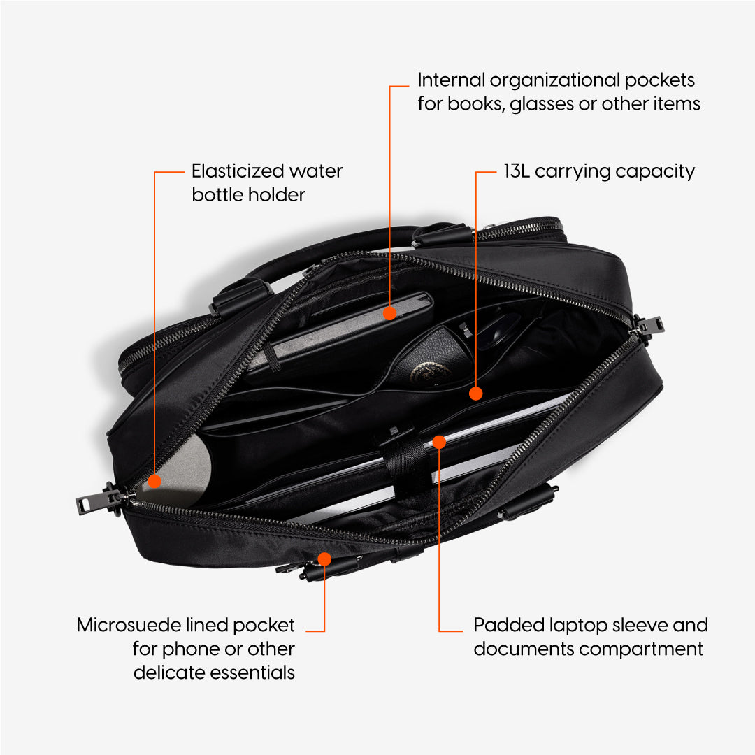 inside the Alto briefcase main compartment