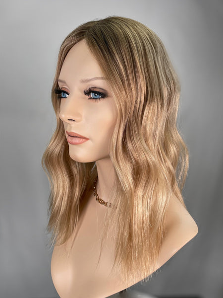 Lusta Hair topper in "Golden Girl", Highline Wigs hair topper - lusta hiar - wigs for hair loss - hair toppers for thinning hair - wigs for hair loss - best human hair wig brand - lace wigs - silk top wigs- Highline Wigs hair topper - lusta hiar - wigs for hair loss - hair toppers for thinning hair - wigs for hair loss - best human hair wig brand - lace wigs - silk top wigs - wigs for hair loss - lace wigs - best wig brand - thinning hair solutions - realistic human hair wigs - natural looking wigs