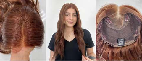 silk or lace - lus wigs - lace topper - hair topper for thinning hair - silk or lace - lu's wigs - medical wig - silicone lined lace wig - wigs for hair loss - wigs for women with hair loss - thinning hair - alopecia - best wigs for hair loss - most realistic wig