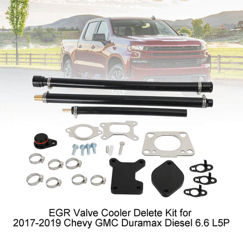2017-2019 Chevy GMC Duramax Diesel 6.6 L5P EGR Valve Cooler Delete Kit