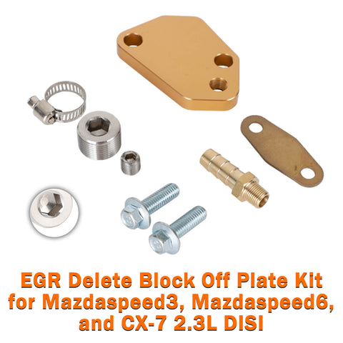 Mazdaspeed3, Mazdaspeed6, and CX-7 2.3L DISI EGR Delete Block Off Plate Kit