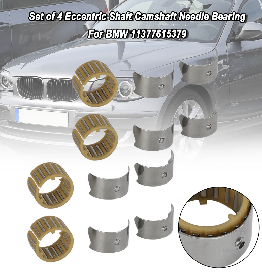 BMW 11377615379 Set of 4 Eccentric Shaft Camshaft Needle Bearing