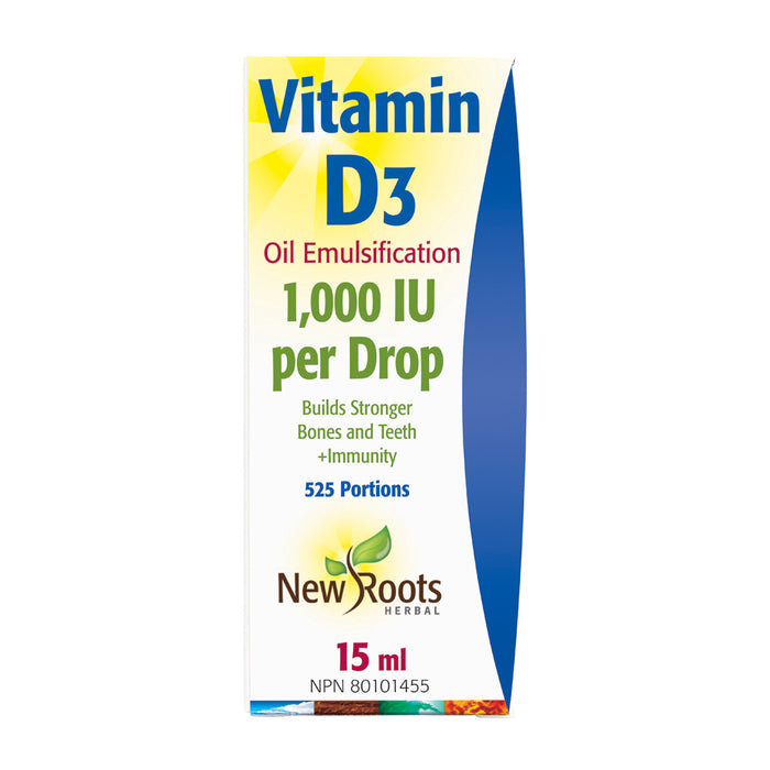 New Roots Vitamin D3 1000 IU