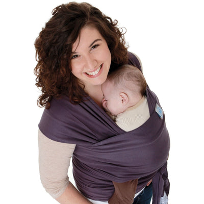 Moby Wrap Organic - Eggplant, , Stretchy Wrap, Moby, Carry Them Close  - 2