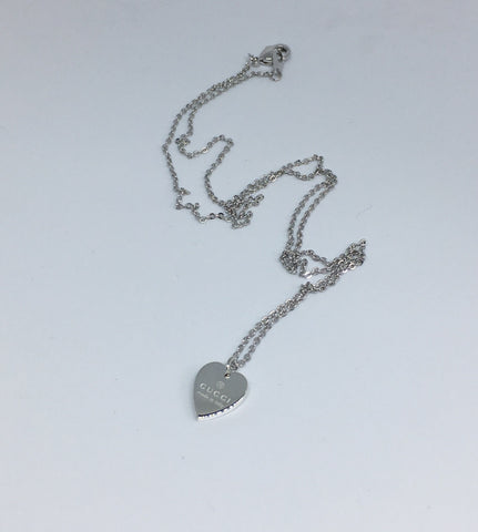 Small-Medium Silver Repurposed Gucci Charm Necklace – Old Soul Vintage  Jewelry