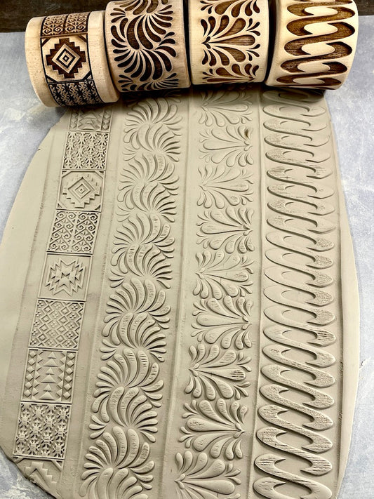 Sea Turtles Textured Rolling Pin – Vermont Pottery Works