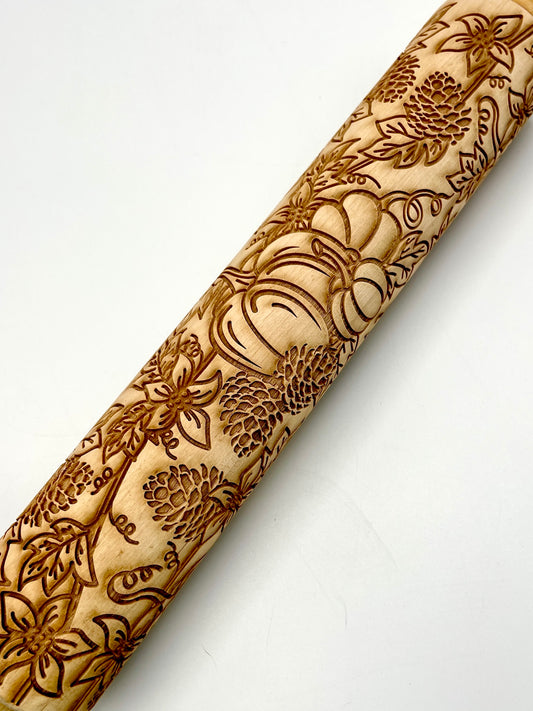 2 Autumn Textured Rolling Pin