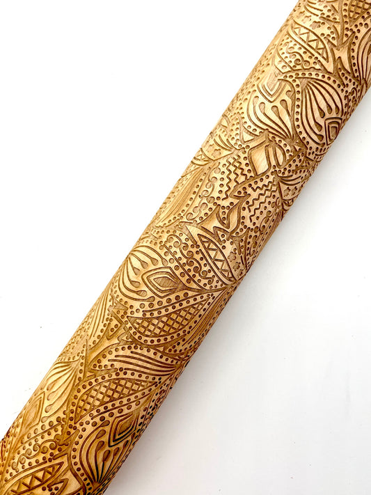 Leaves & Vines Textured Rolling Pin – Vermont Pottery Works