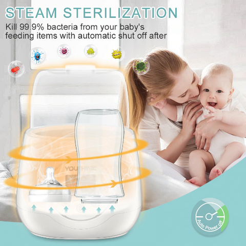 5 in 1 Milk Warmer Heater with Double Bottle Sterilizer