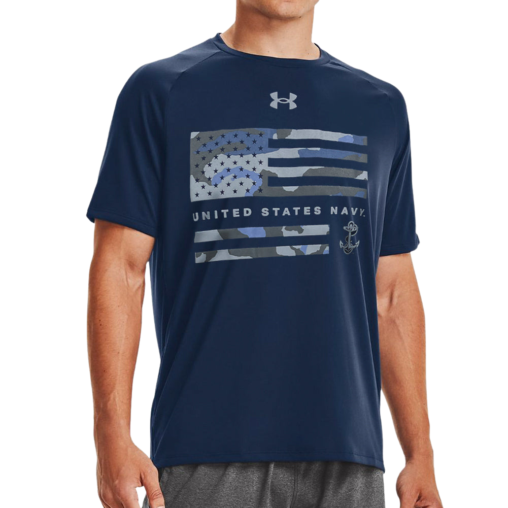 States Navy Armour Flag T-Shirt (Navy)