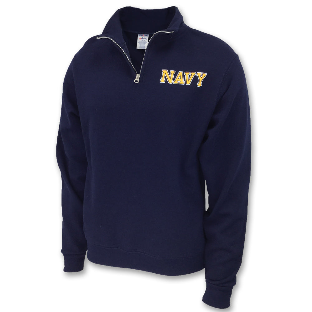 U.S. Navy Sweatshirts: Navy 1/4 Zip Sweatshirt in Navy