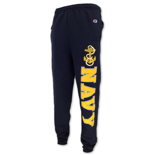 champion blue and yellow sweatpants