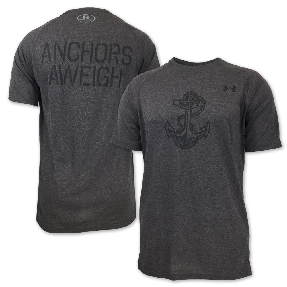 U.S. Navy T-Shirts: Navy Under Anchors Aweigh Tech T-Shirt in Men's T-Shirts