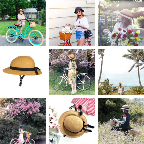 bike.pretty.straw.hat.helmet