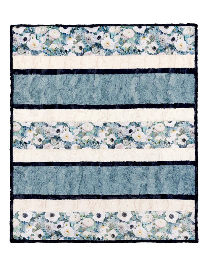 Crazy 8 True Blue Shannon Fabrics Cuddle Minky Quilt Kit – Quilting Fabric  Supplier