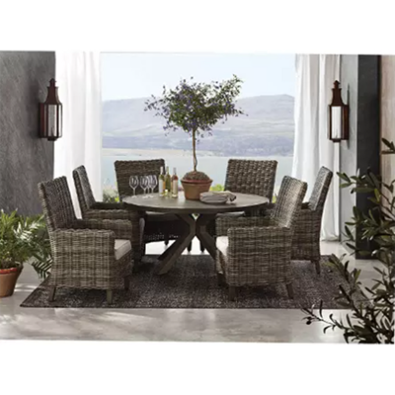 halstead 7 piece outdoor dining set