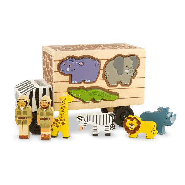 An image of Melissa & Doug Safari Animal Rescue Truck