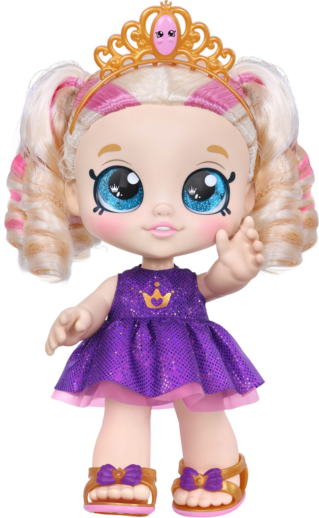 An image of Kindi Kids Toddler Doll Tiara Sparkles