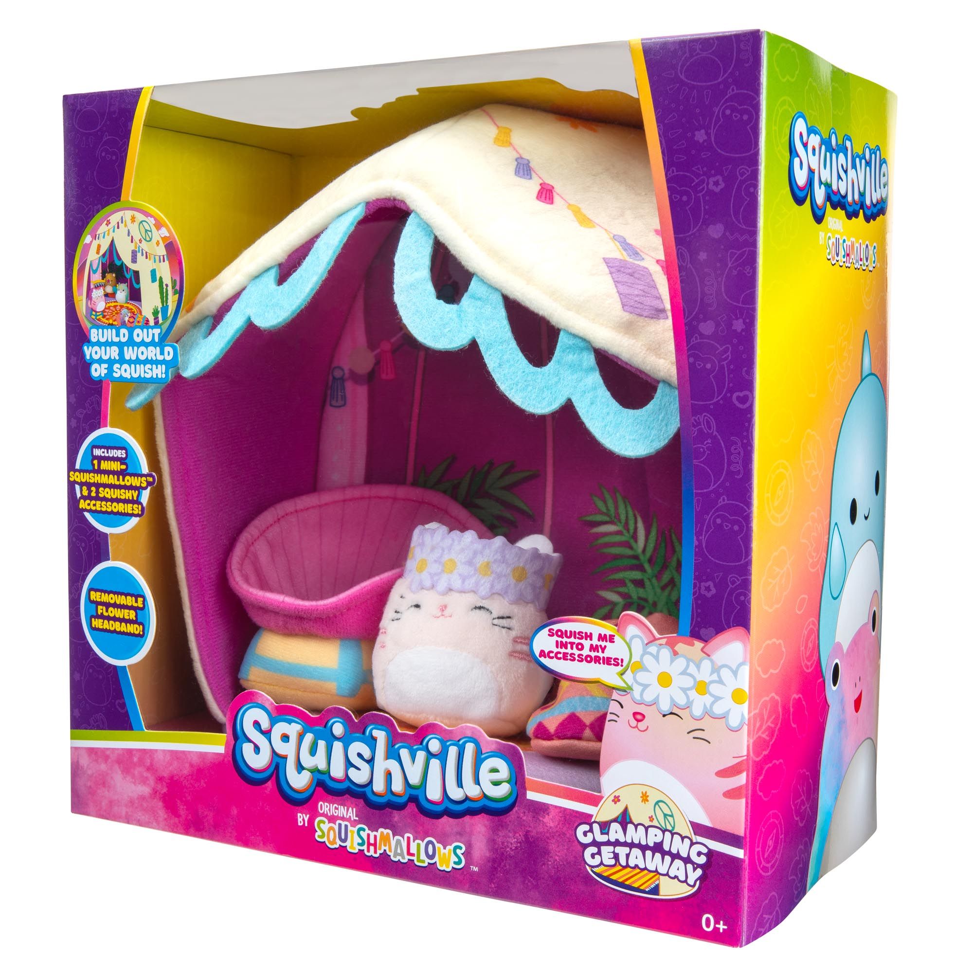 An image of Squishville Deluxe Play Scene Glamping Getaway