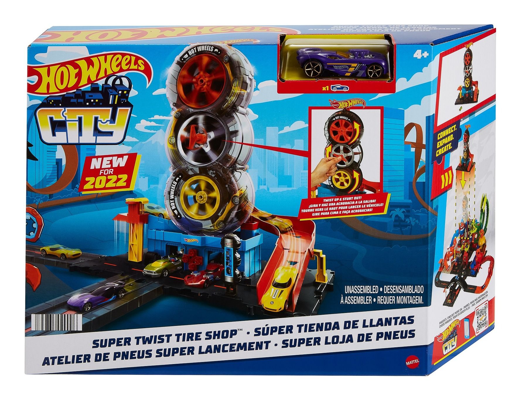 An image of Hot Wheels City Super Twist Tire Shop