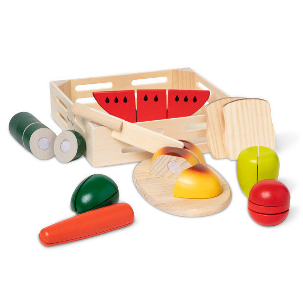 An image of Melissa & Doug Wooden Cutting Food