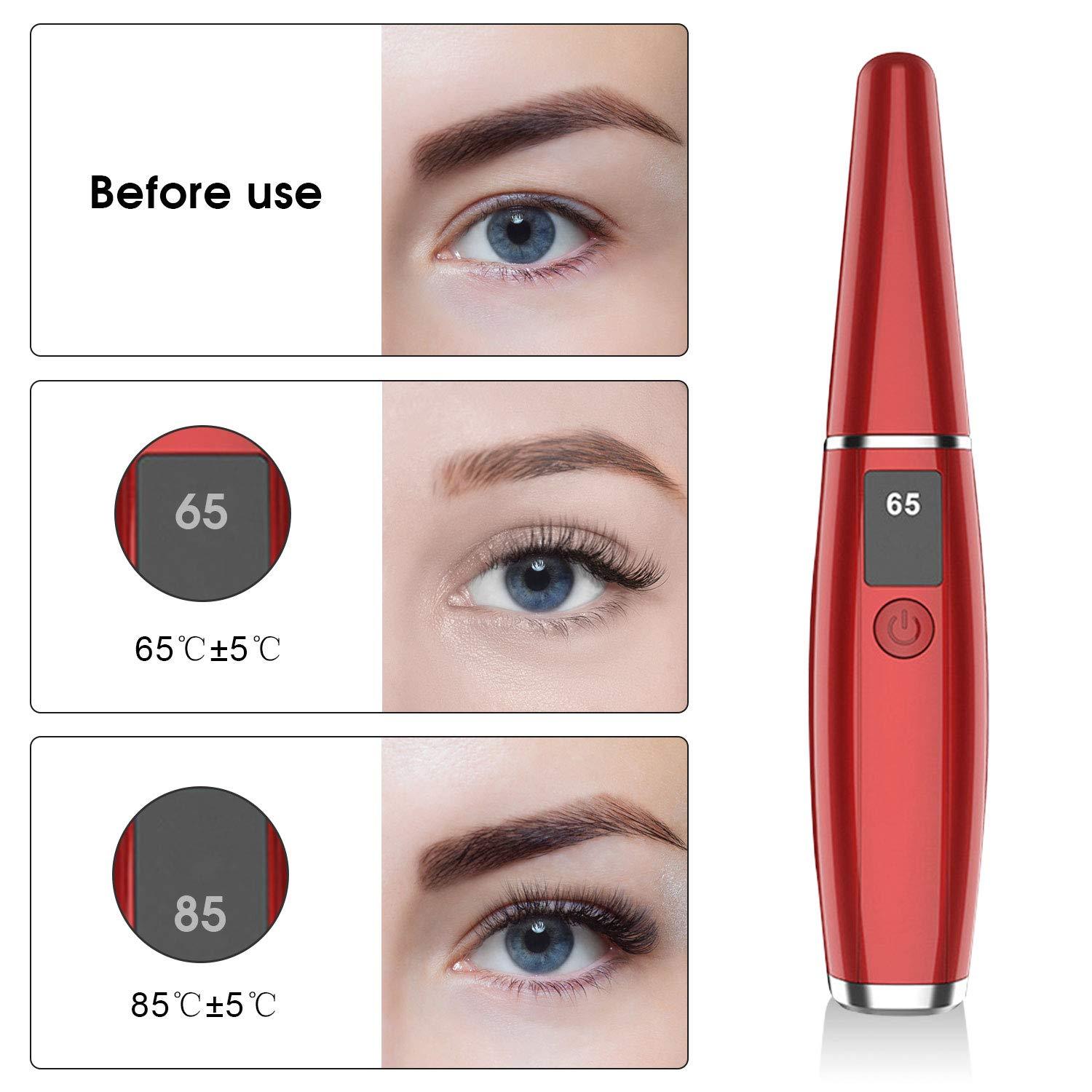 use heated eyelash curler