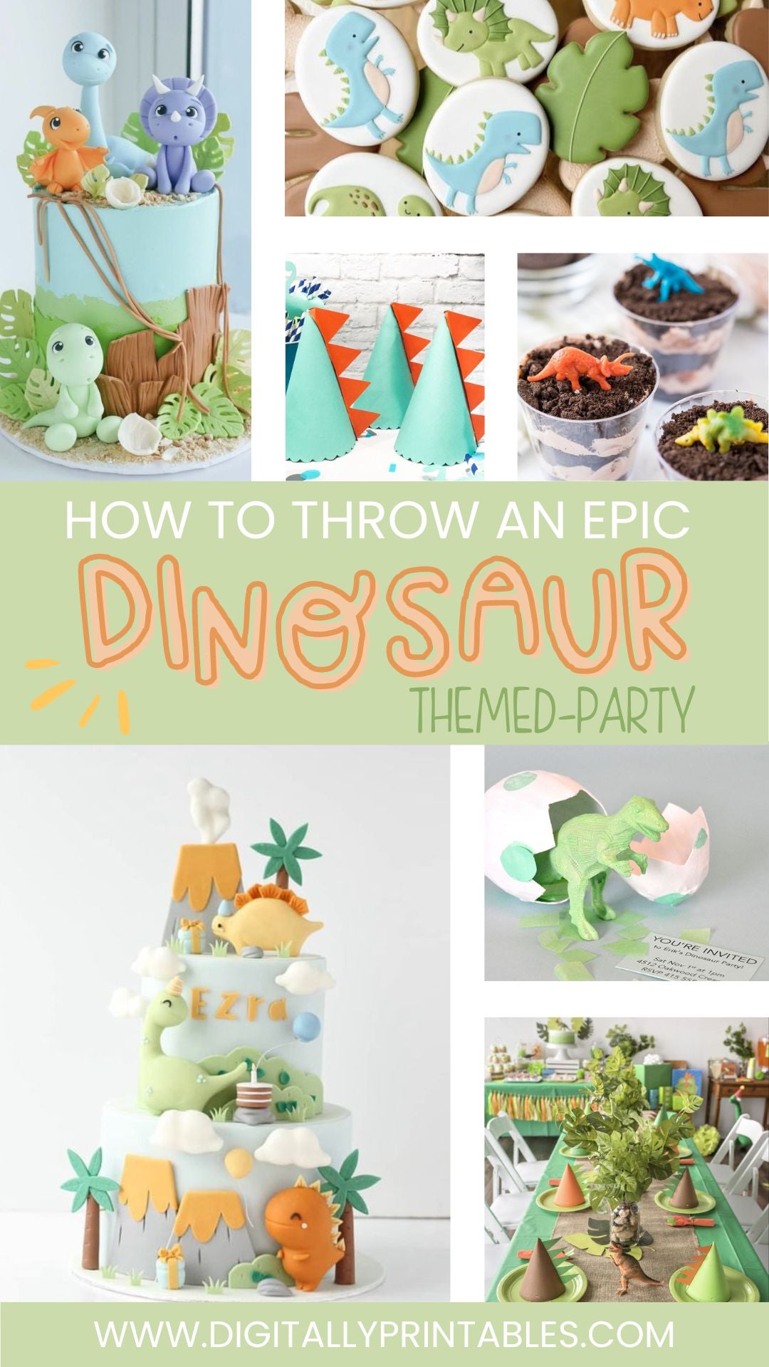 How to throw an Easy Dinosaur Party - Dinosaur Party Ideas - Big