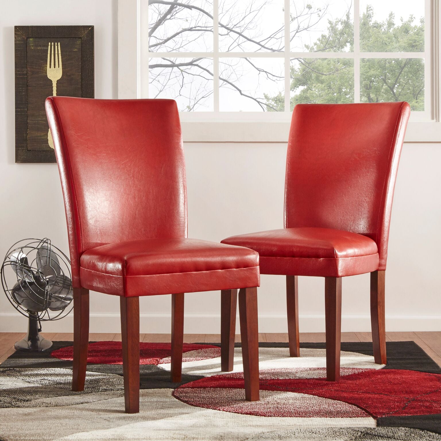 parsons dining chairs leather